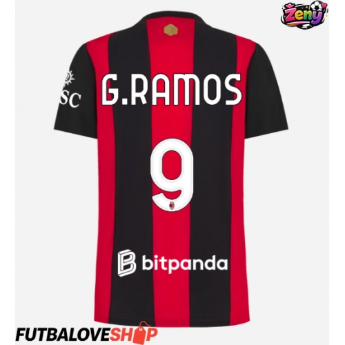 Dres AC Milan Goncalo Ramos #9 Domáci pre Ženy 2026-27 Krátky Rukáv